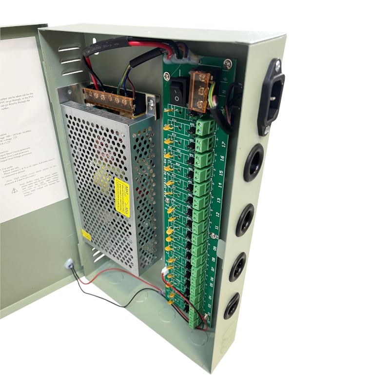 PD Power 18-Channel 12V 15A CCTV PSU - Image 2