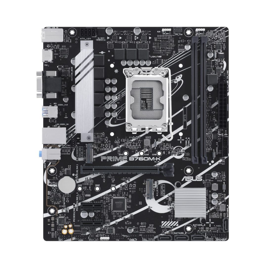 Asus PRIME B760M-K LGA1700 mATX Motherboard - Image 2