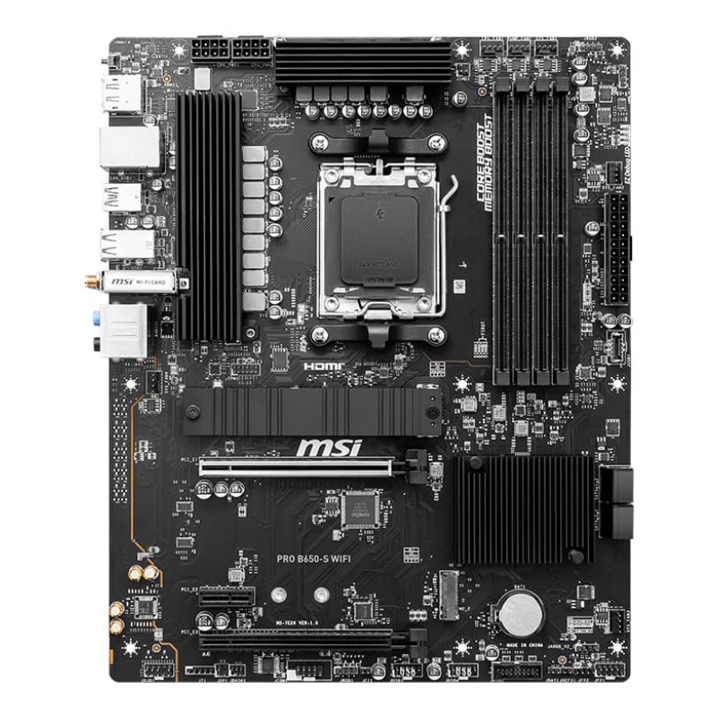 MSI PRO B650-S Wi-Fi AMD AM5 ATX Motherboard - Image 2
