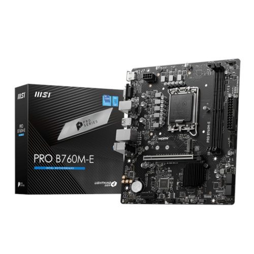 MSI PRO B760M-E DDR5 LGA1700 Micro-ATX Motherboard PROB760M-EDDR5