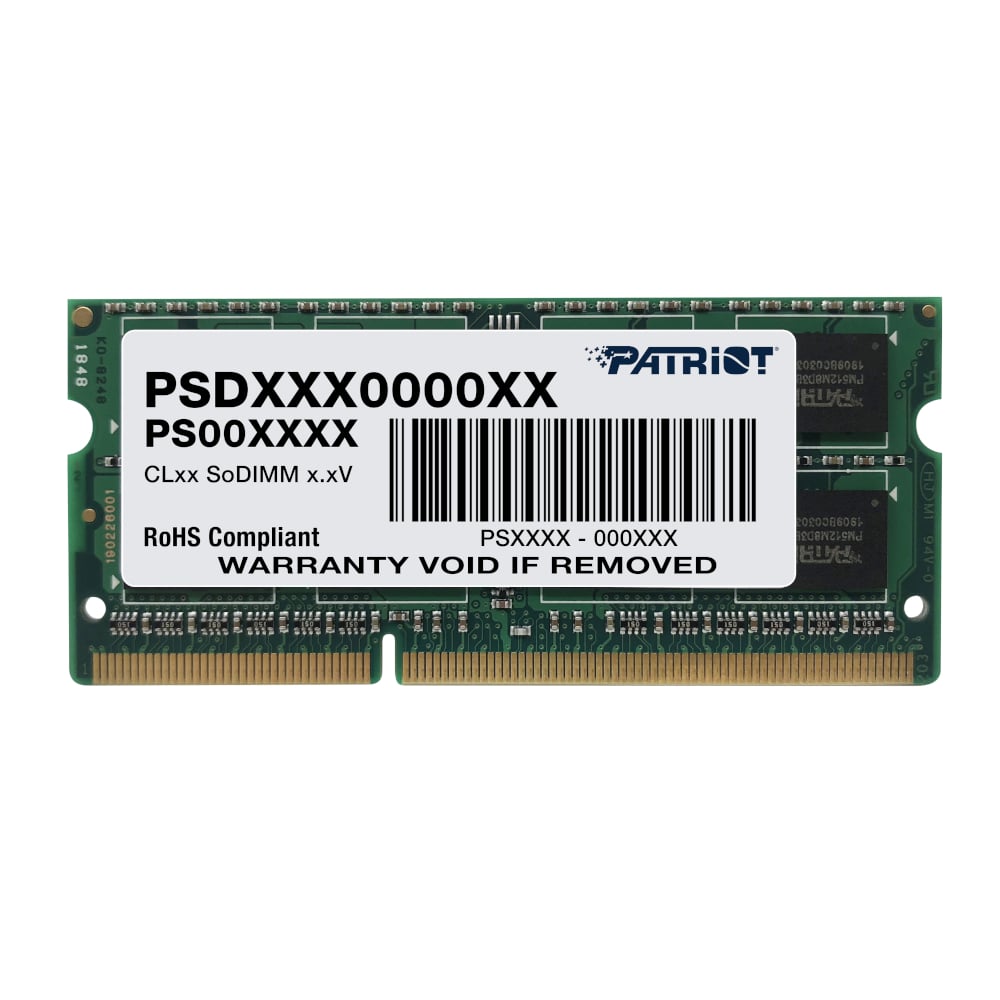 Patriot 8GB 1600MHz DDR3 SODIMM Notebook Memory