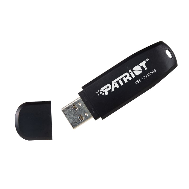 Patriot Xporter Core 128GB USB 3.2 Flash Drive Black PSF128GXRB3U