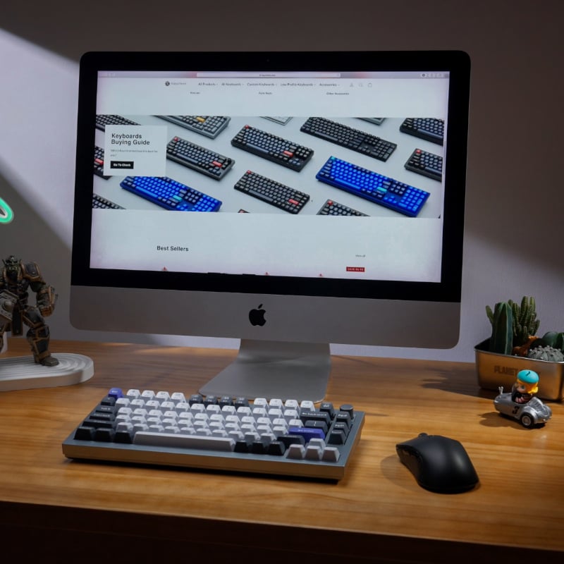 Keychron Q1 Pro 75% Red K Pro Switches RGB Wireless Keyboard - Grey - Image 4