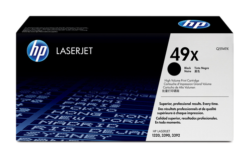 HP 49X High Yield Black LaserJet Toner Cartridge
