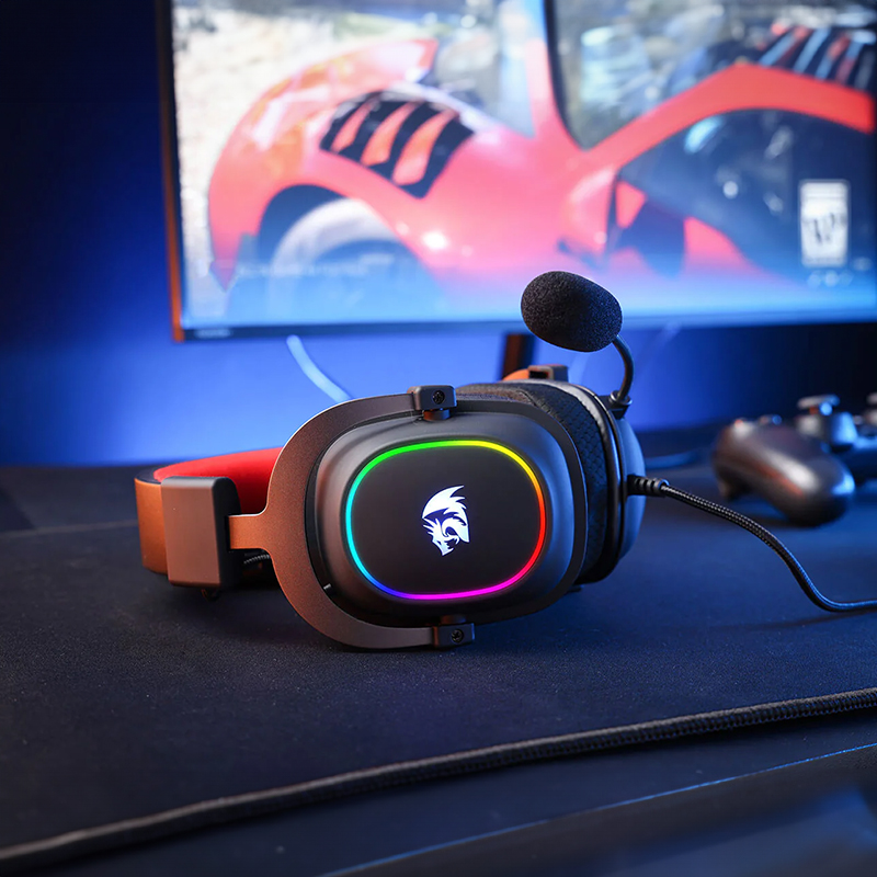 Redragon ZEUS-X USB RGB Over-Ear Gaming Headset Black - Image 8