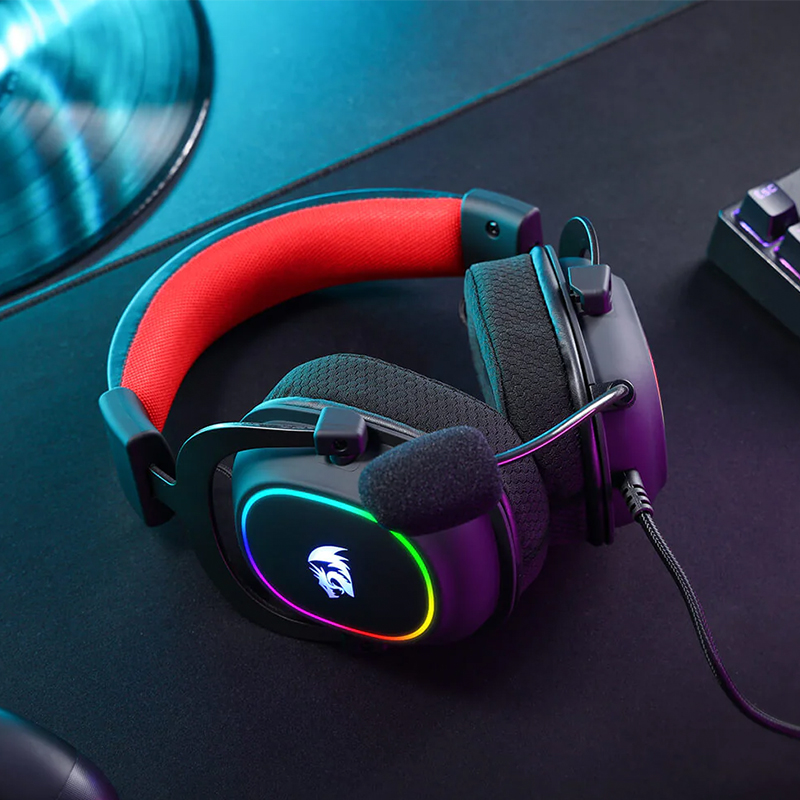 Redragon ZEUS-X USB RGB Over-Ear Gaming Headset Black - Image 9
