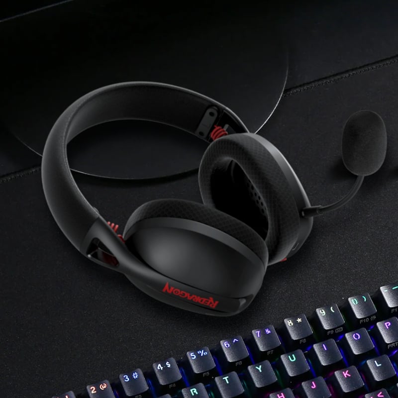 Redragon IRE BT5.2 Wireless Gaming Headset Black - Image 5