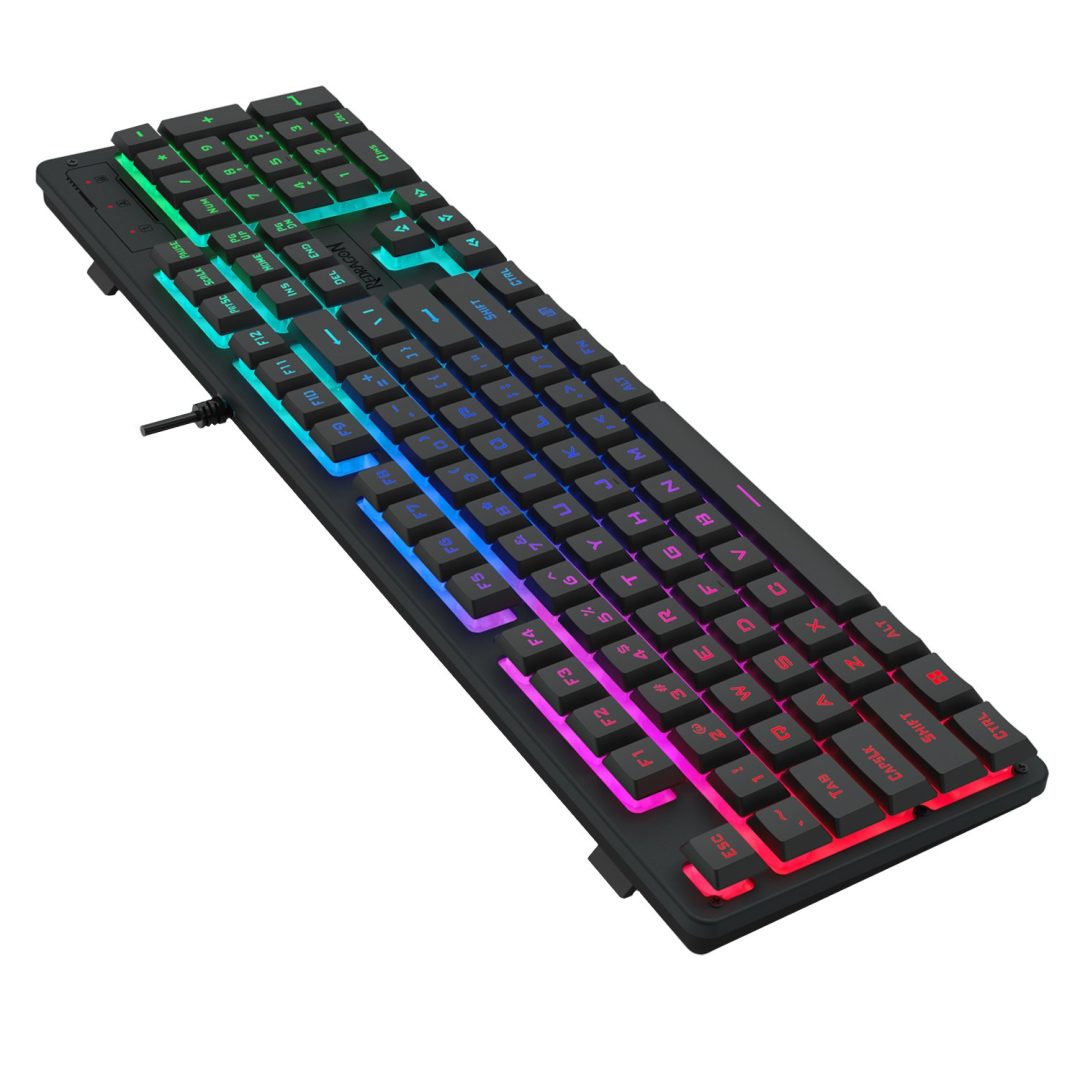 Redragon K521 Rainbow RGB 104-Key Membrane Gaming Keyboard RD-K521-RGB - Image 3