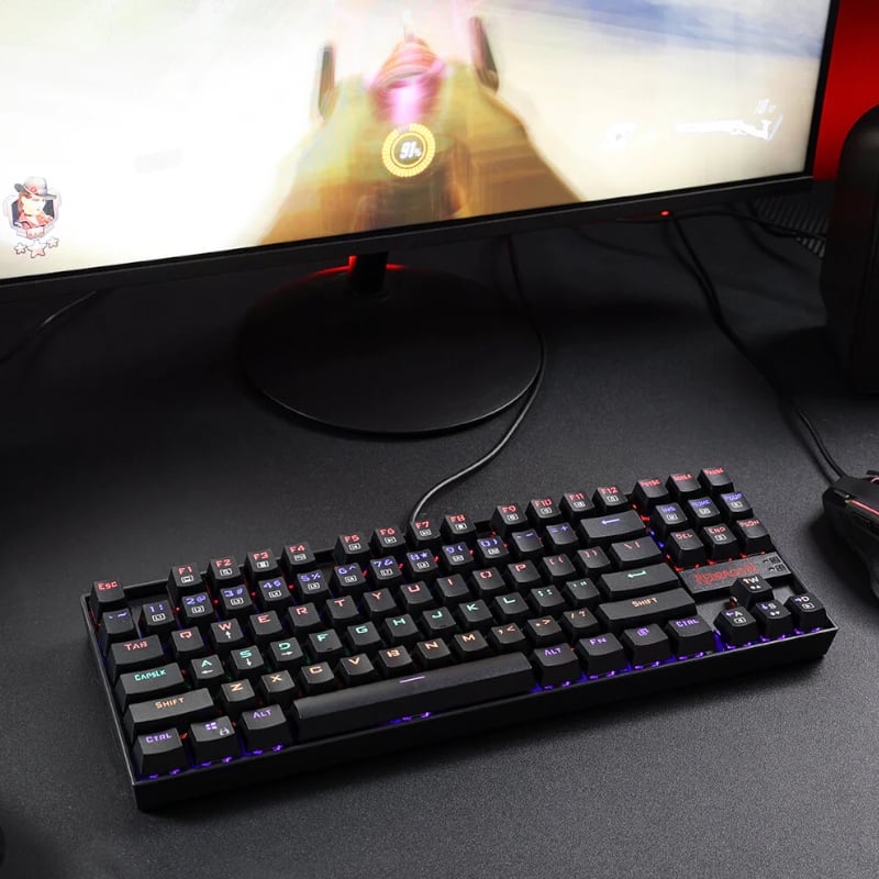 Redragon Kumara RGB Mechanical Gaming Keyboard - Black - Image 4