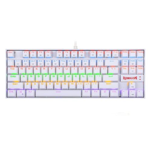 Redragon Kumara 87-Key Mechanical RGB Gaming Keyboard - White