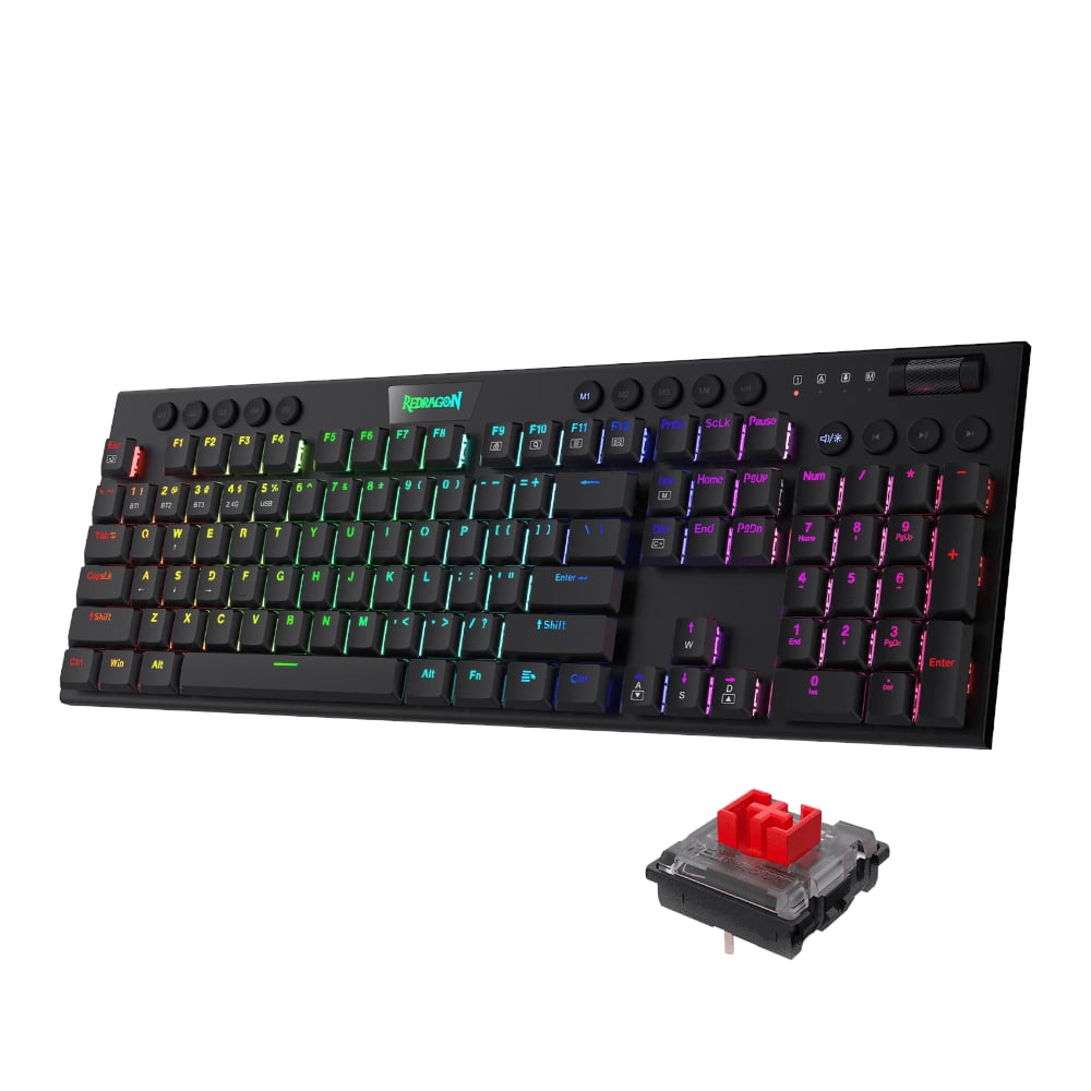 Redragon Horus Pro Mechanical Wireless Gaming Keyboard - Image 4