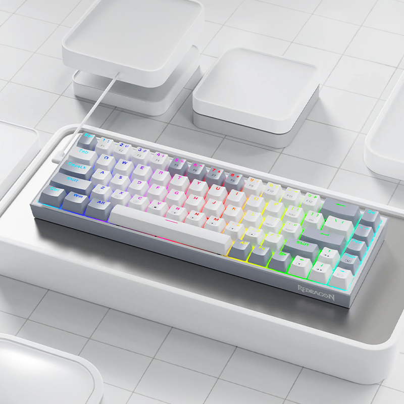 Redragon Caster Wired RGB Mechanical Gaming Keyboard RD-K631WG-RGB - Image 3