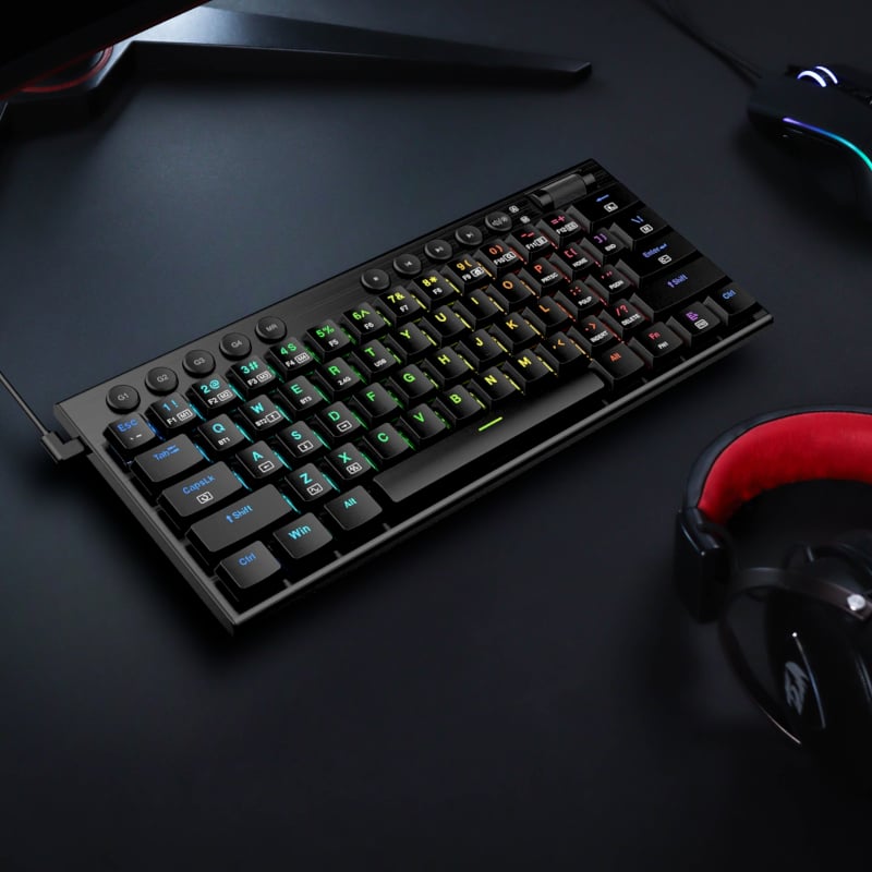 Redragon Horus Mini K632 61-Key Low-Profile Wired Keyboard - Image 4