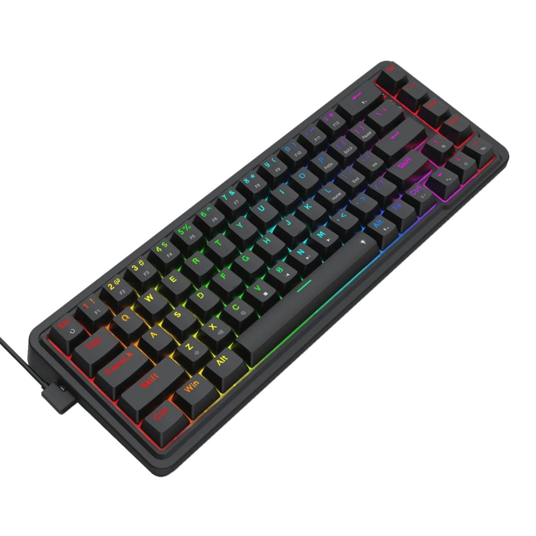 Redragon NOVA K709 65% Wired Gasket RGB Mechanical Gaming Keyboard Black RD-K709-RGB - Image 3