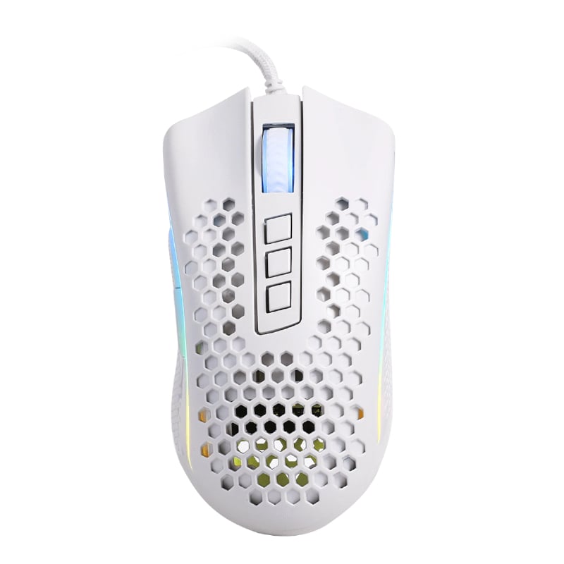 Redragon Storm Lightweight Wired RGB Gaming Mouse - White