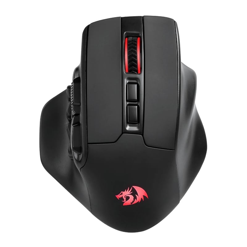 Redragon Aatrox Wireless 6200DPI RGB MMO Gaming Mouse Black