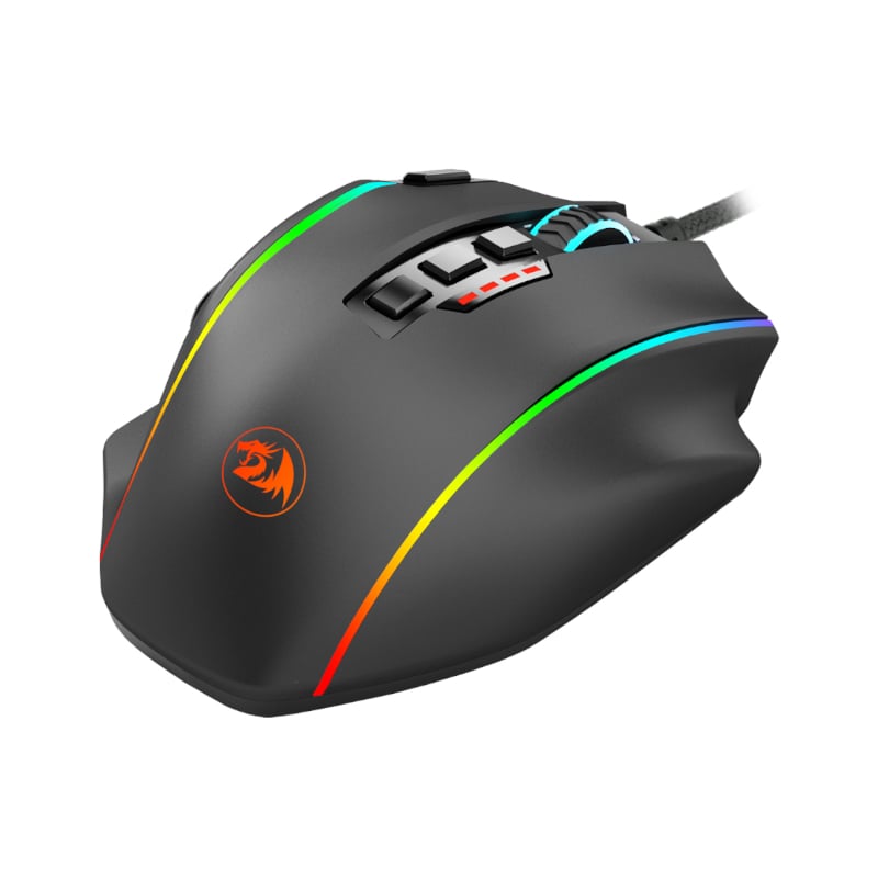 Redragon Perdiction 4 12400DPI RGB MMO Gaming Mouse - Black - Image 3