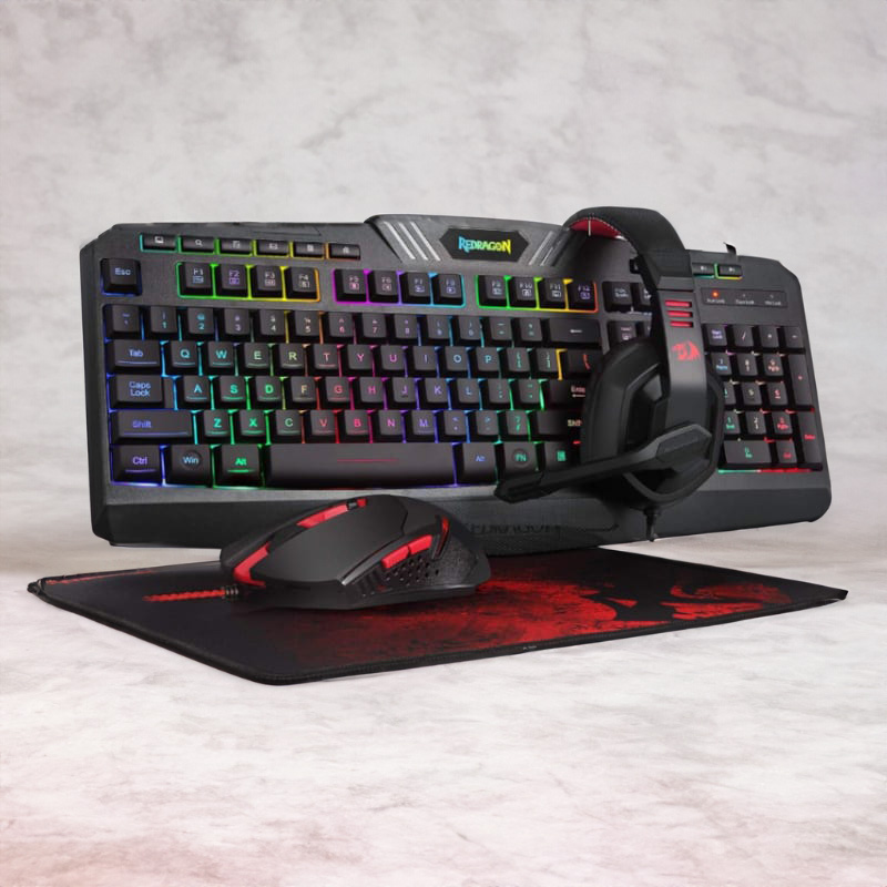 REDRAGON 4IN1 Gaming Combo Mouse|Mouse Pad|Headset|Keyboard - Image 6