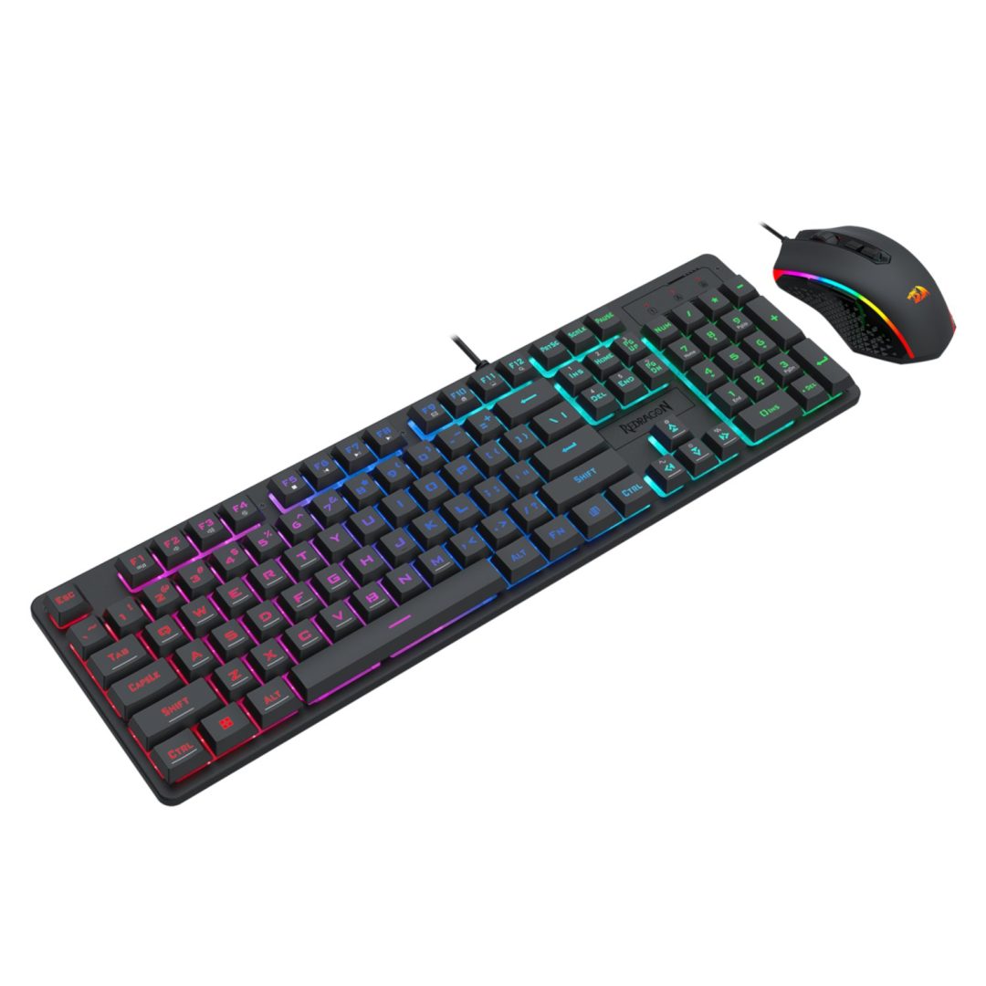 Redragon S107 RGB Gaming Keyboard and Mouse Bundle with Mousepad RD-S107-RGB-BA - Image 3