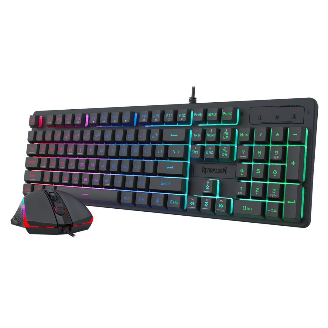Redragon S107 RGB Gaming Keyboard and Mouse Bundle with Mousepad RD-S107-RGB-BA - Image 6