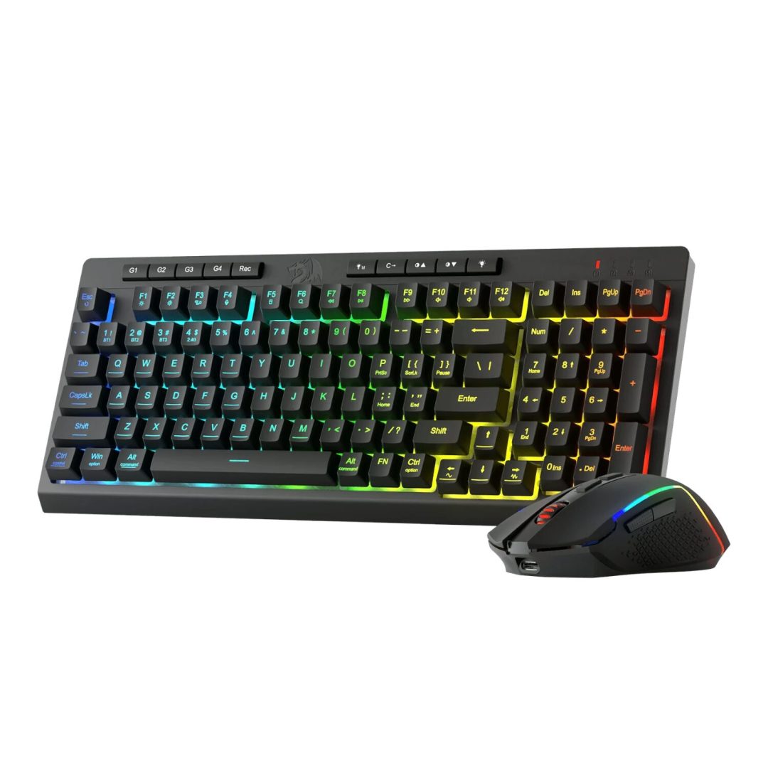 Redragon RYLO PRO S142 Tri-Mode RGB Wireless Gaming Keyboard Mouse Combo RD-S142