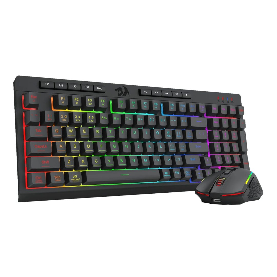 Redragon RYLO PRO S142 Tri-Mode RGB Wireless Gaming Keyboard Mouse Combo RD-S142 - Image 3
