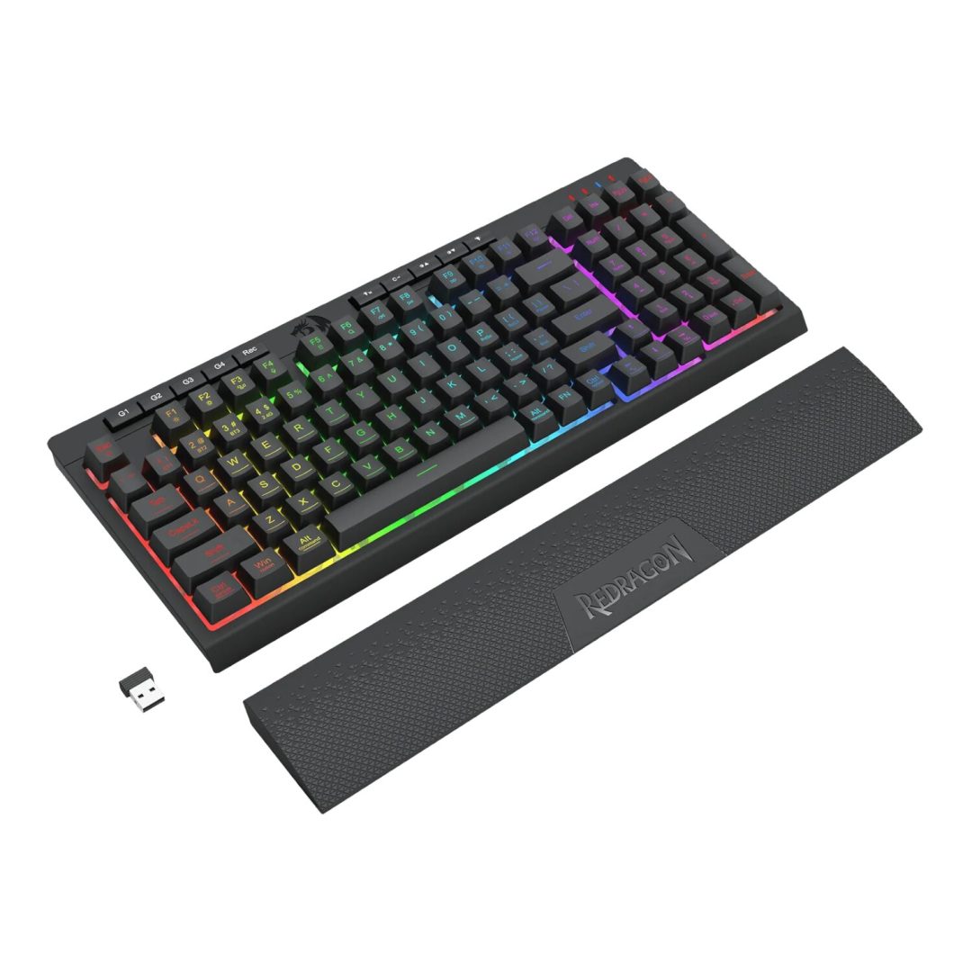 Redragon RYLO PRO S142 Tri-Mode RGB Wireless Gaming Keyboard Mouse Combo RD-S142 - Image 7