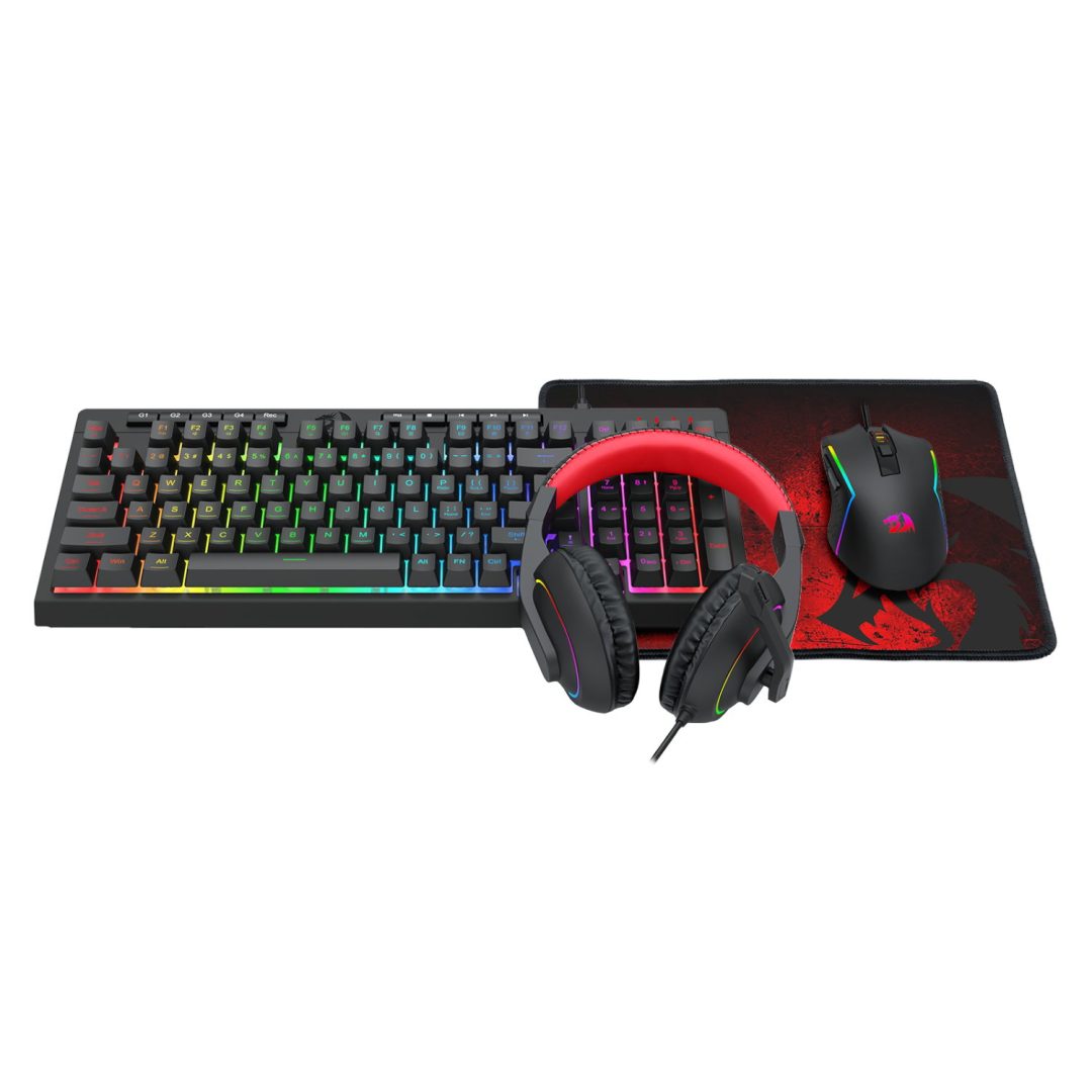 Redragon S148 4-in-1 Gaming Combo Keyboard Mouse Mousepad RGB Headset RD-S148 - Image 2