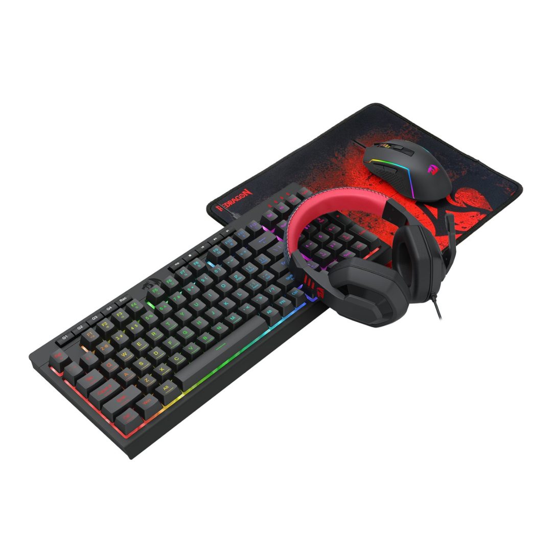 Redragon S149 4-in-1 Gaming Combo Keyboard Mouse Mousepad Headset RD-S149 - Image 2
