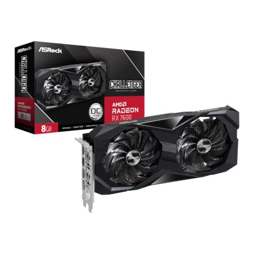 ASRock Radeon RX 7600 Challenger 8G OC Graphics Card