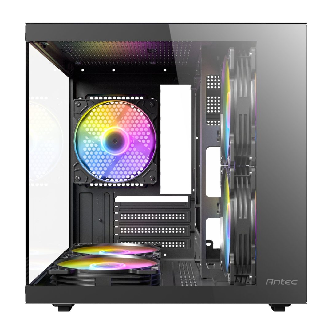 Antec VCX20M RGB Elite Micro-ATX | ITX Mini-Tower Gaming Chassis - Black - Image 2