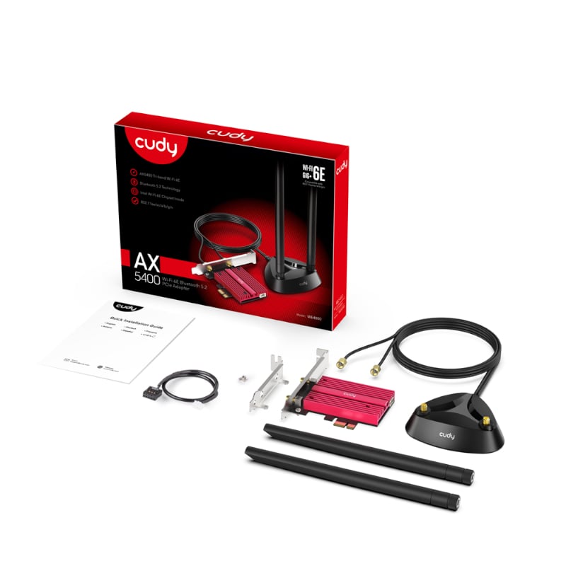 Cudy AX3000 Wi-Fi 6 + Bluetooth 5.0 PCIe Adapter - Image 5