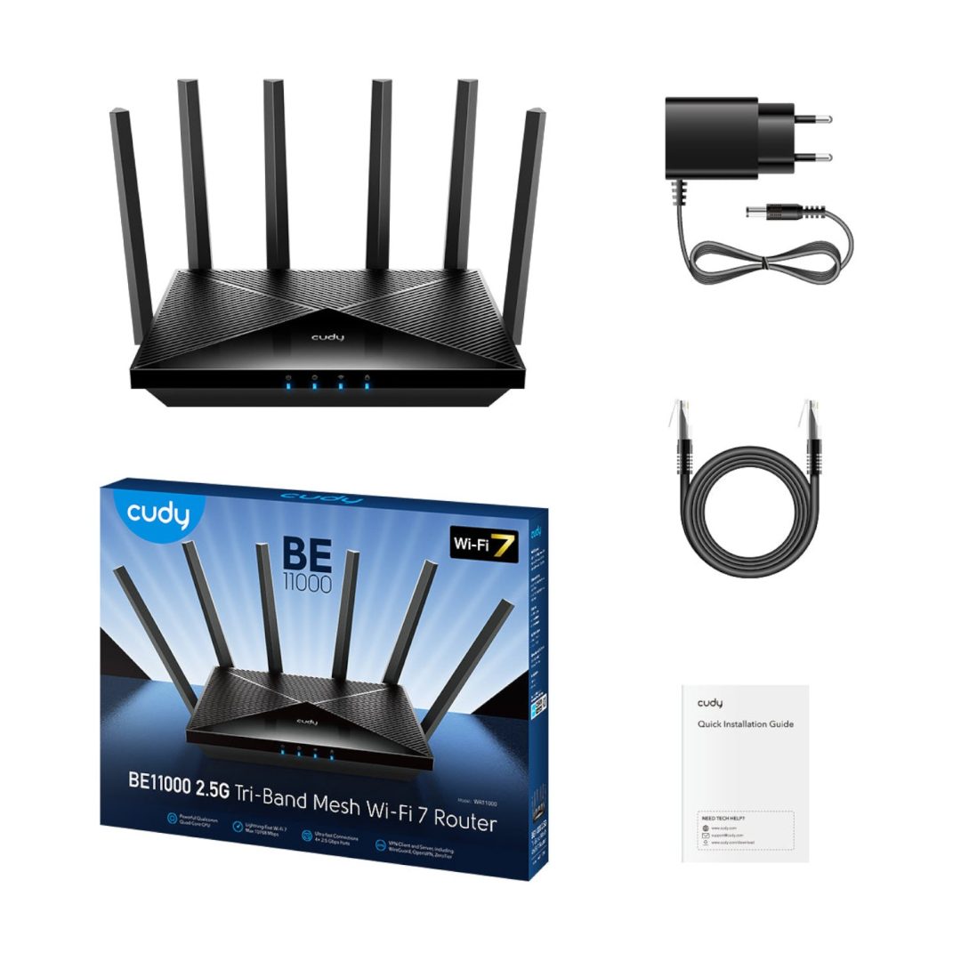 Cudy BE11000 Wi-Fi7 Gigabit Mesh Router | Cudy