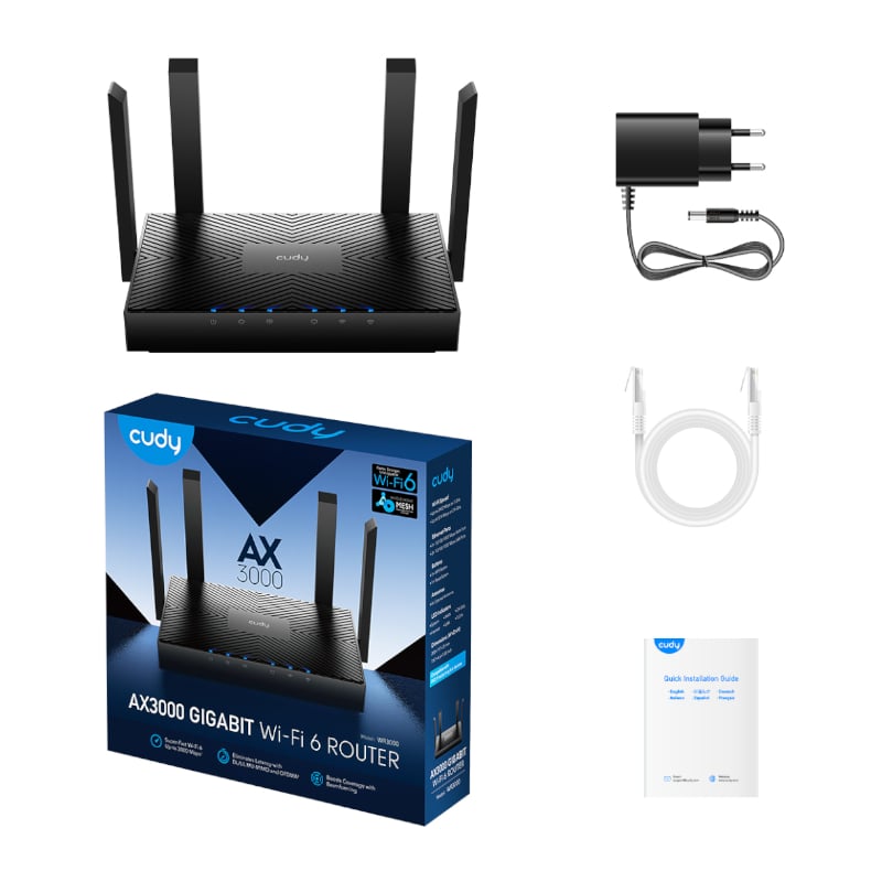 Cudy AX3000 Gigabit Wi-Fi 6 Mesh Router WR3000 - Image 4